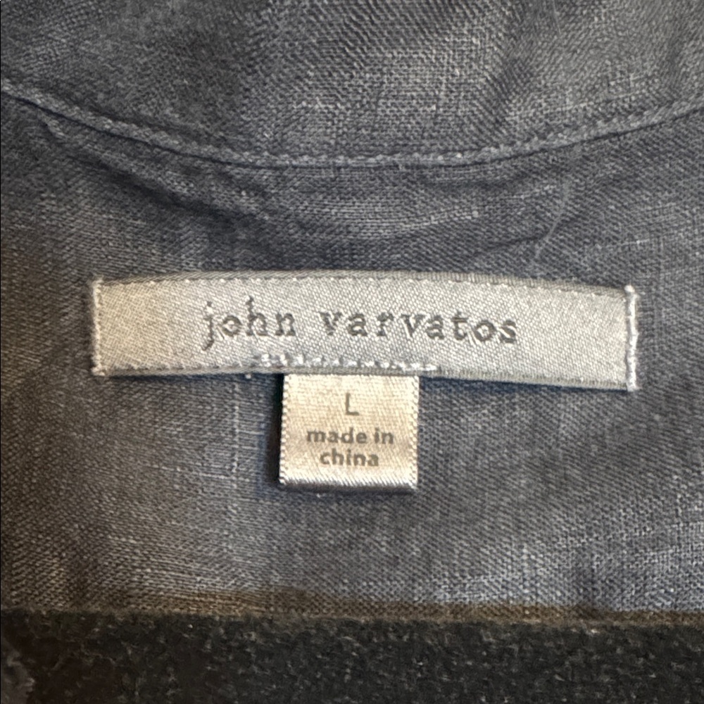 John Varvatos Black Lightweight Shirt Jacket - Picture 2 of 5